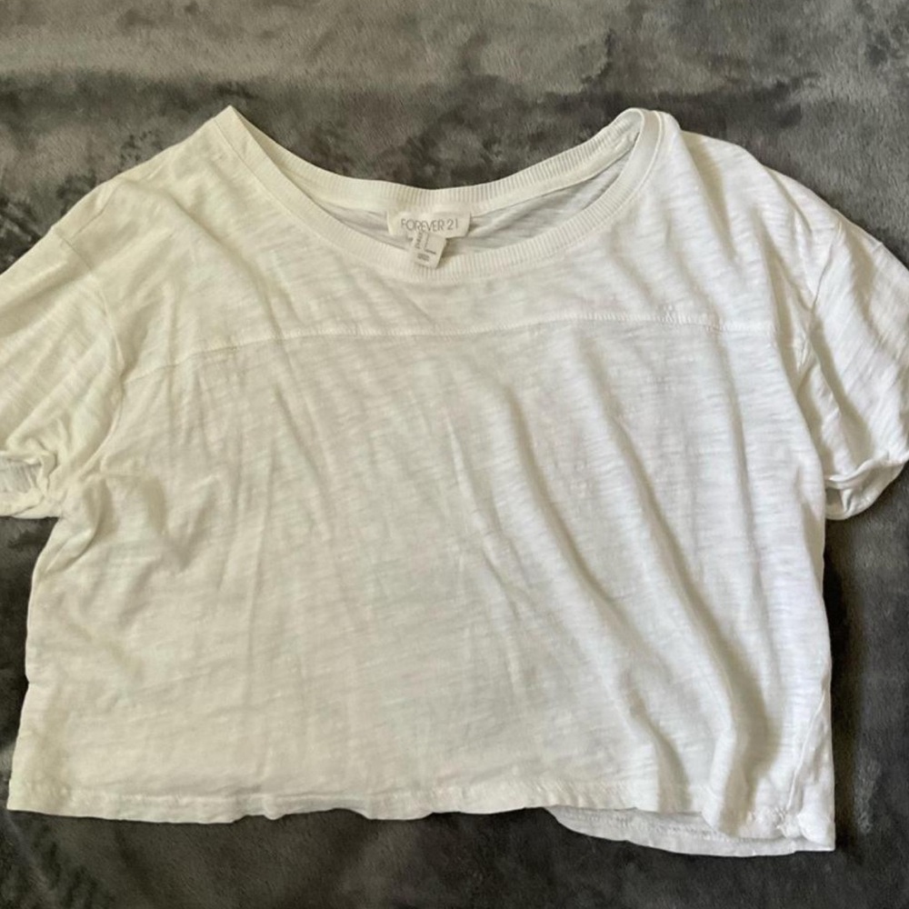 White crop top